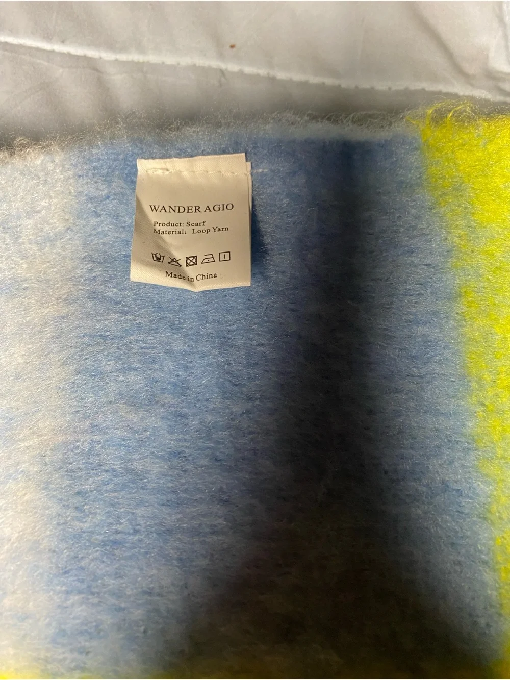 Wander Checkered Throw Blanket in Yellow, Blue & Green with Coral Accents